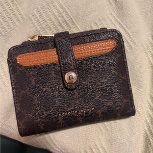 Nanette Lepore Dark Brown and Tan Wallet